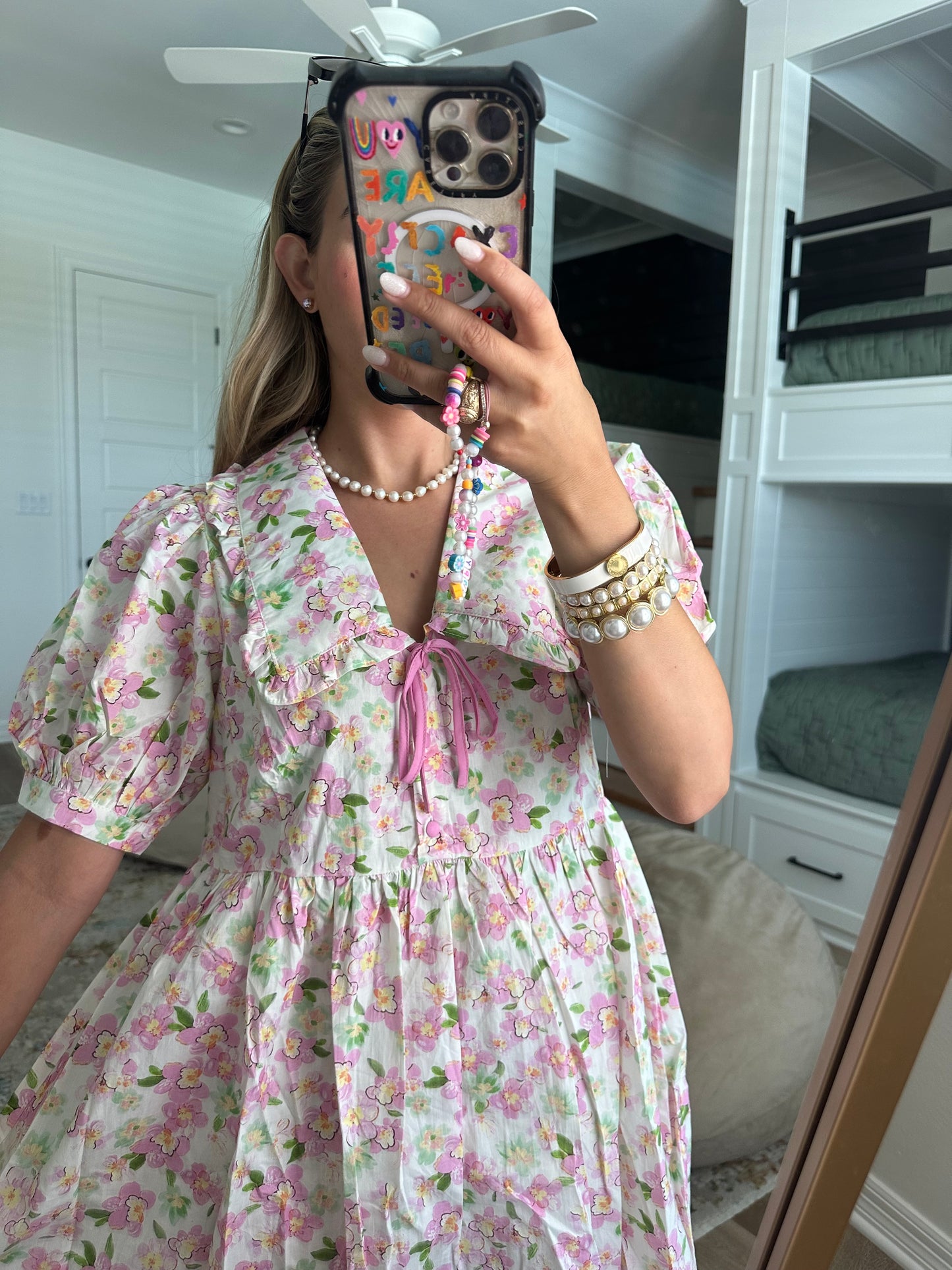 The Annie Sweet Bloom Babydoll Mini Dress