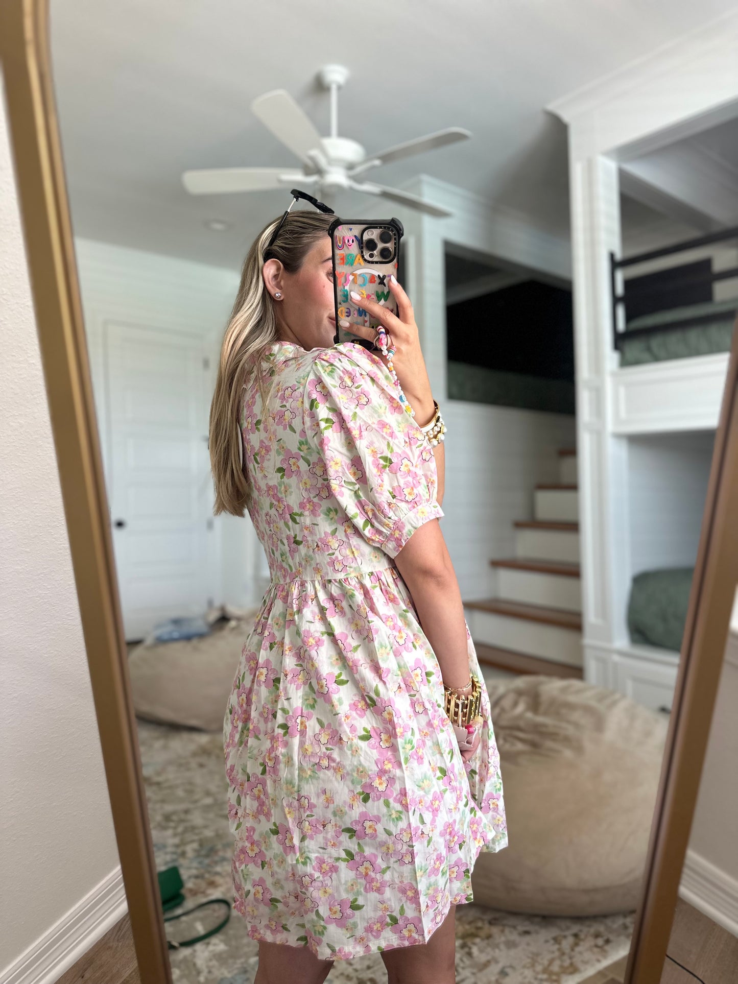 The Annie Sweet Bloom Babydoll Mini Dress