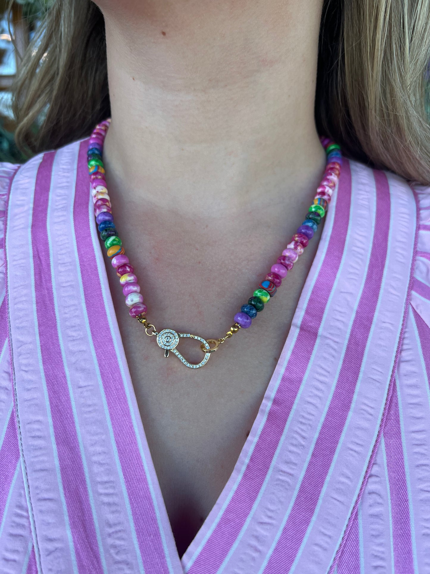 The Libby Cool Girl Gemstone Necklace