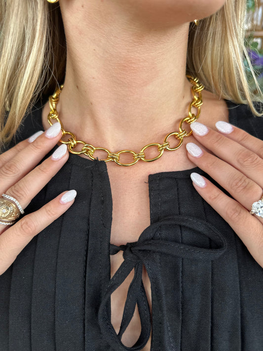 The Paloma Gold Link Necklace
