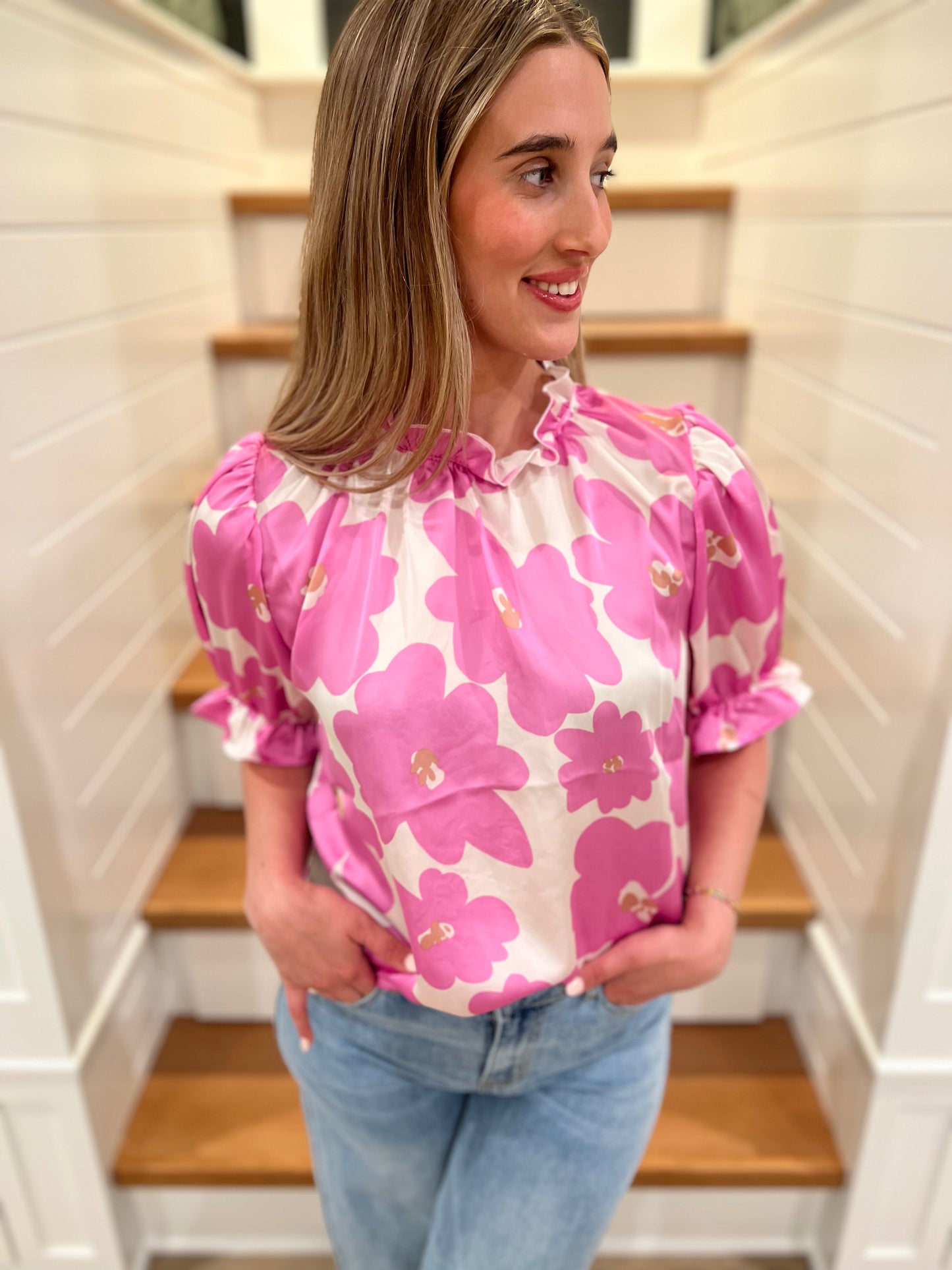 The Penny Purple Floral Top